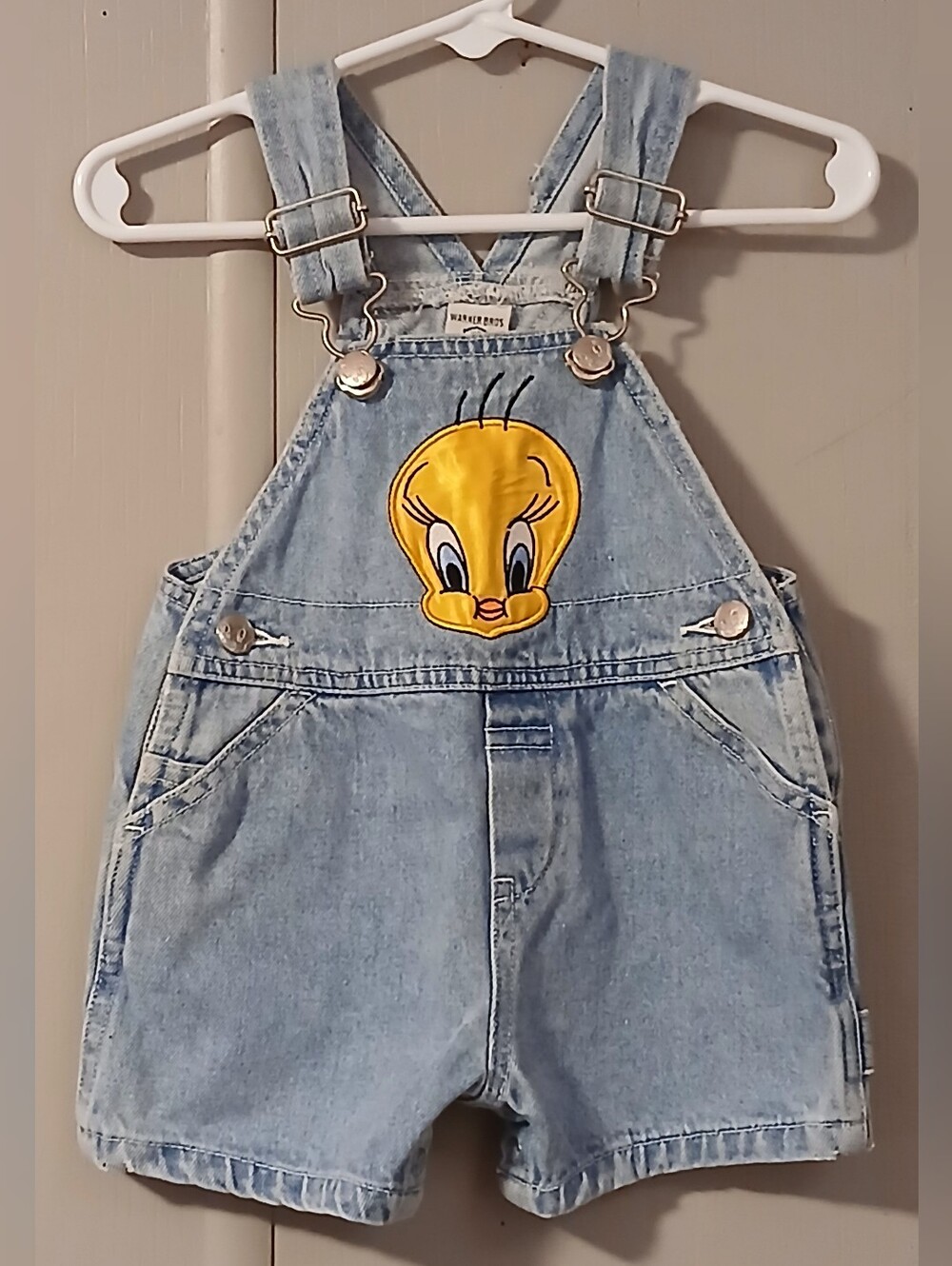 Warner Bros Tweety Bird 6 Months Overalls